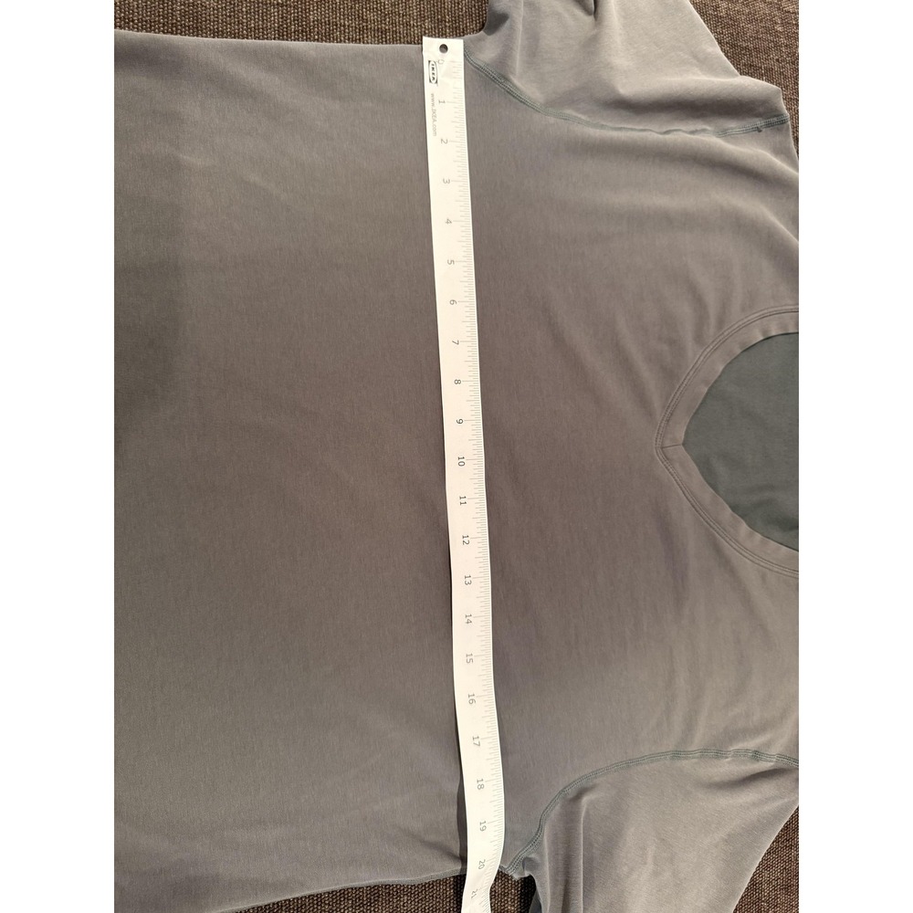 BYLT Shirt Mens Medium Gray V-Neck Short Sleeve Lightweight Tagless Casual Tee - Picture 6 of 14